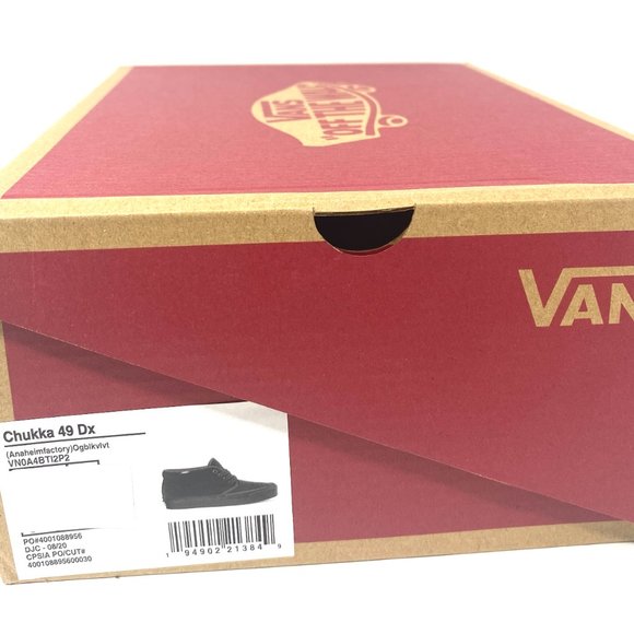 NEW Vans High Top Chukka 49 Dx Skateboarding Suede Womens Size Black VN0A4BTI2P2 - Picture 9 of 10